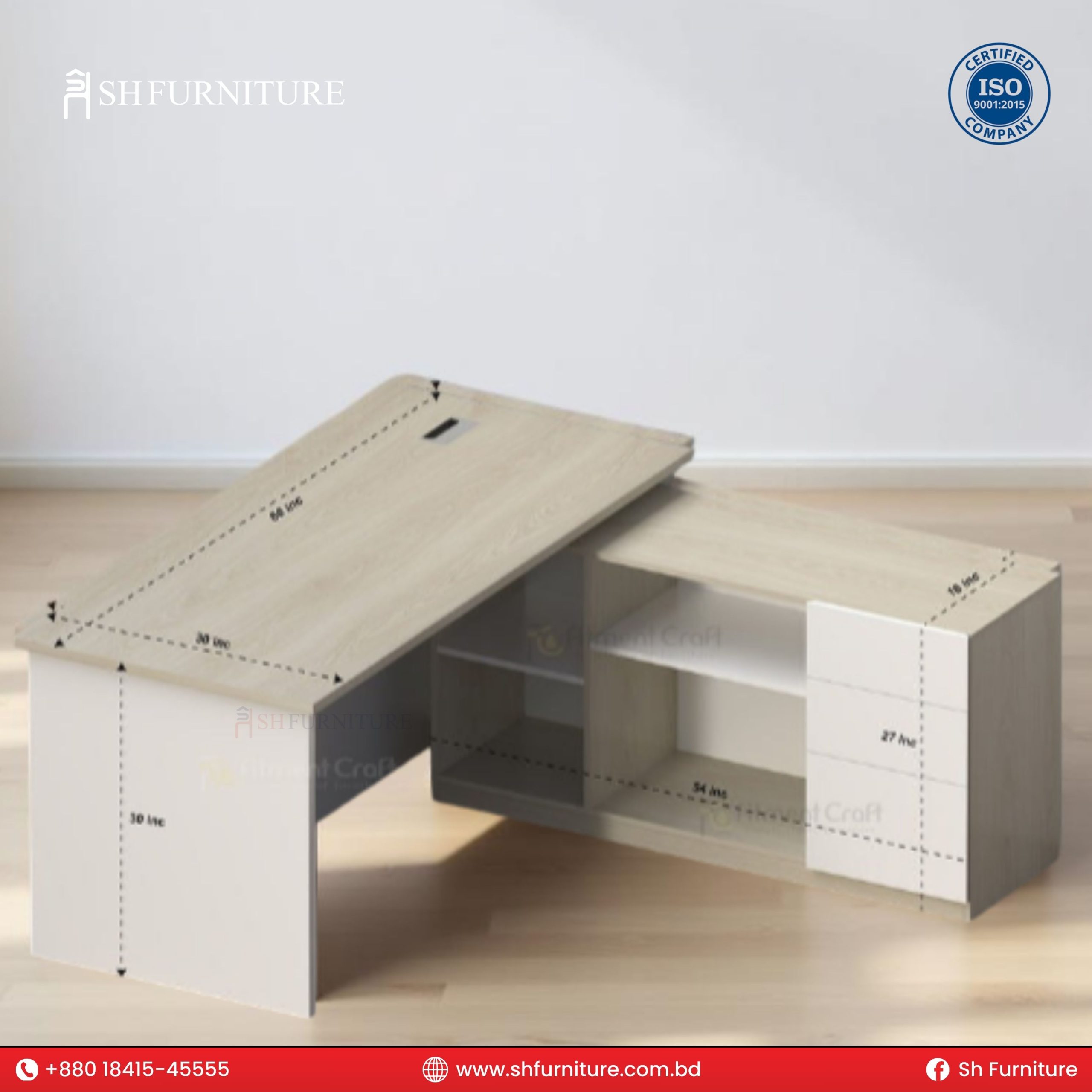 SH FURNITURE – Vertex Office Desk - Image 2