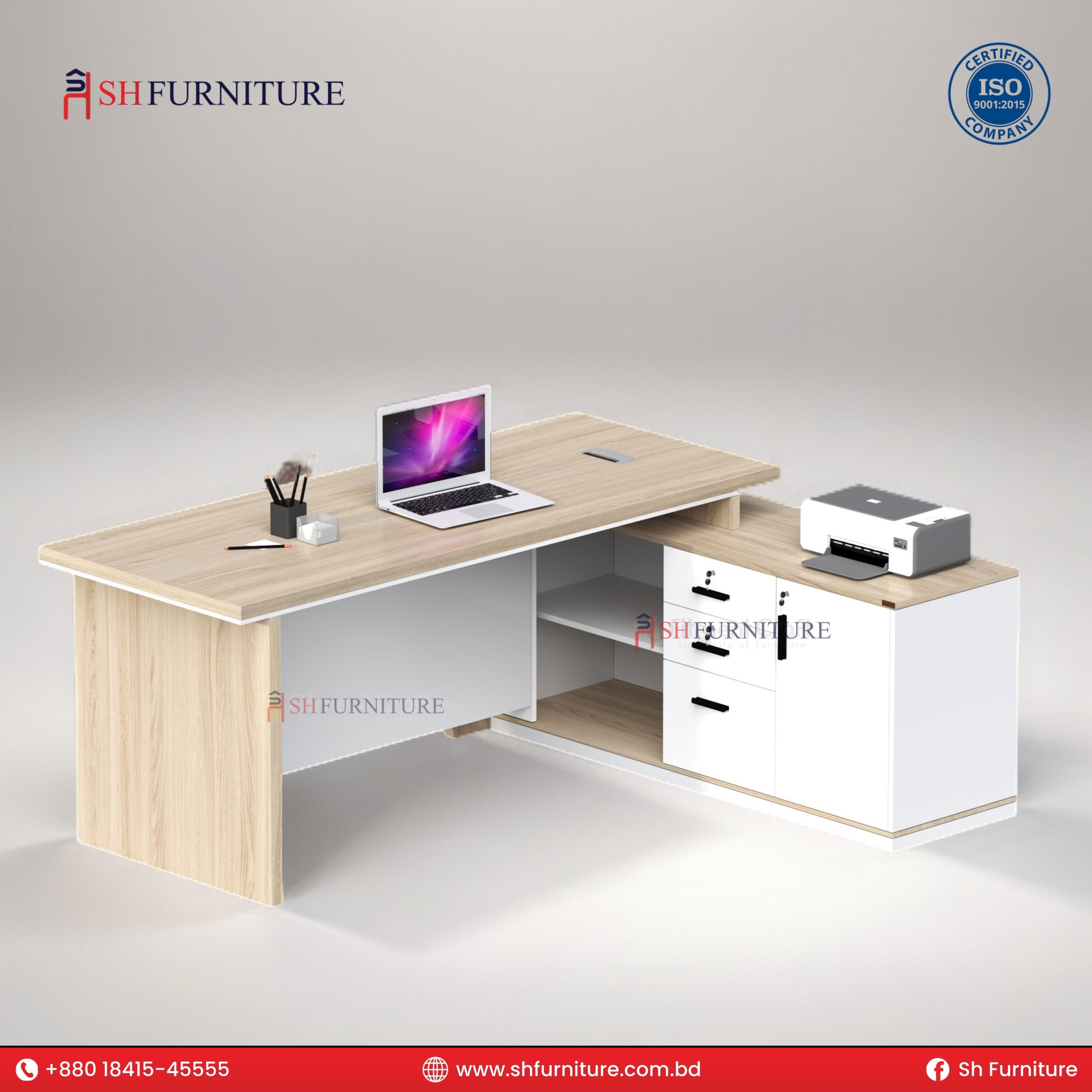 SH FURNITURE – Gravitas Executive Desk - Image 2