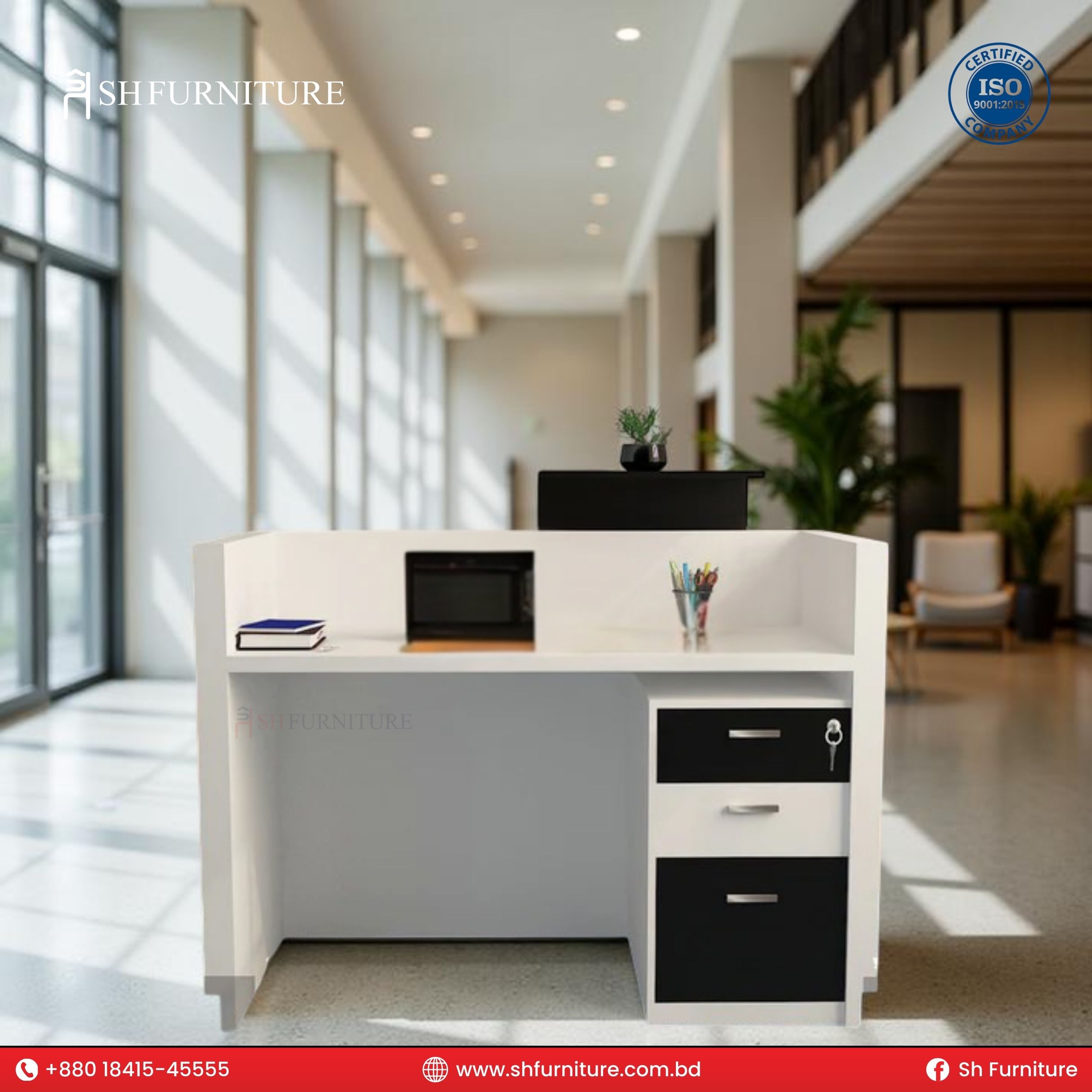 SH FURNITURE – Aura Reception Desk - Image 2