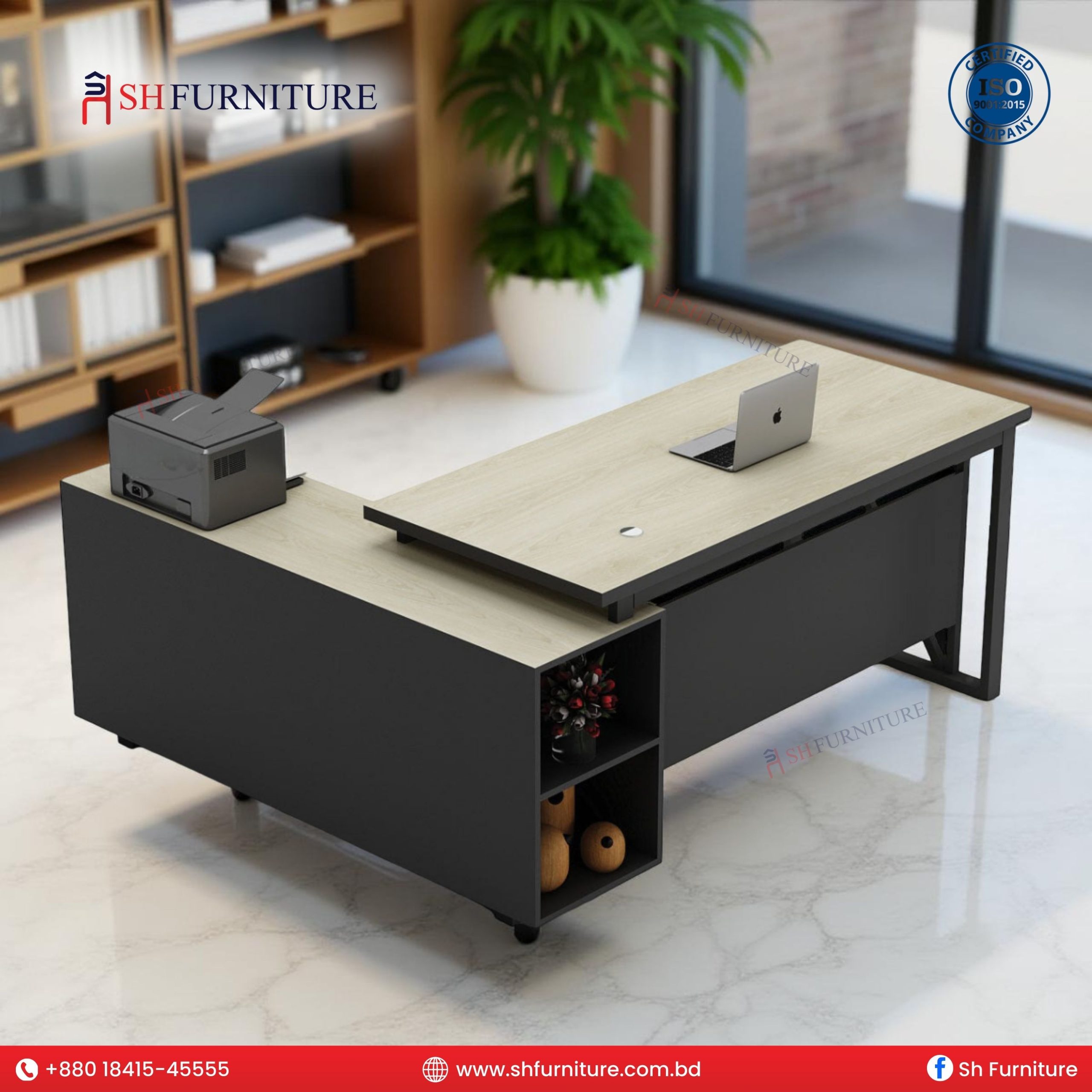 SH Furniture – RegalEdge CEO Desk - Image 3