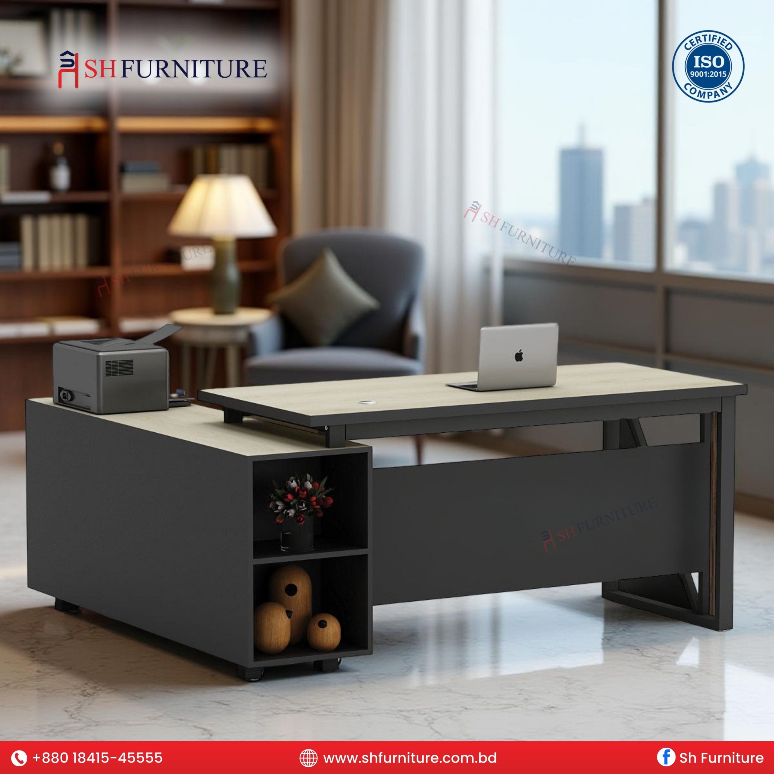 SH Furniture – RegalEdge CEO Desk - Image 4