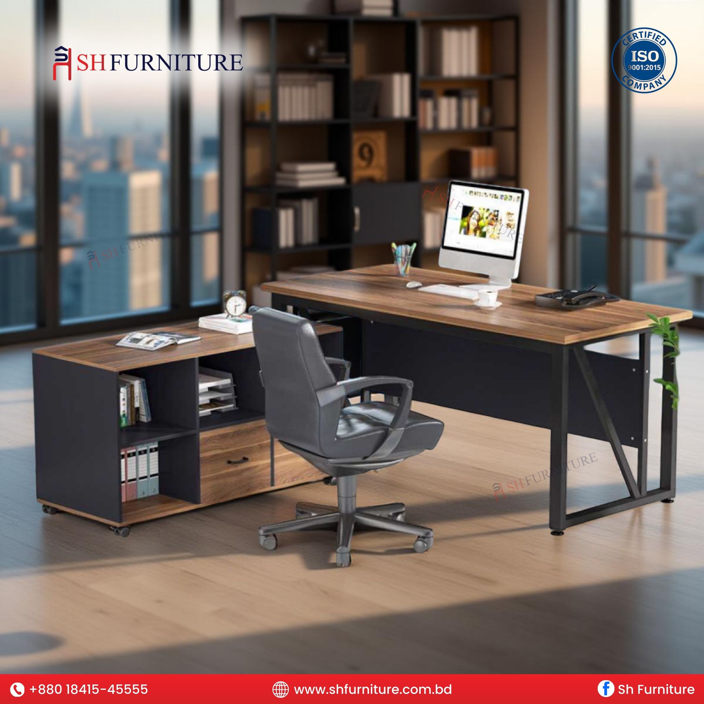 SH Furniture – Summit CEO Desk - Image 2
