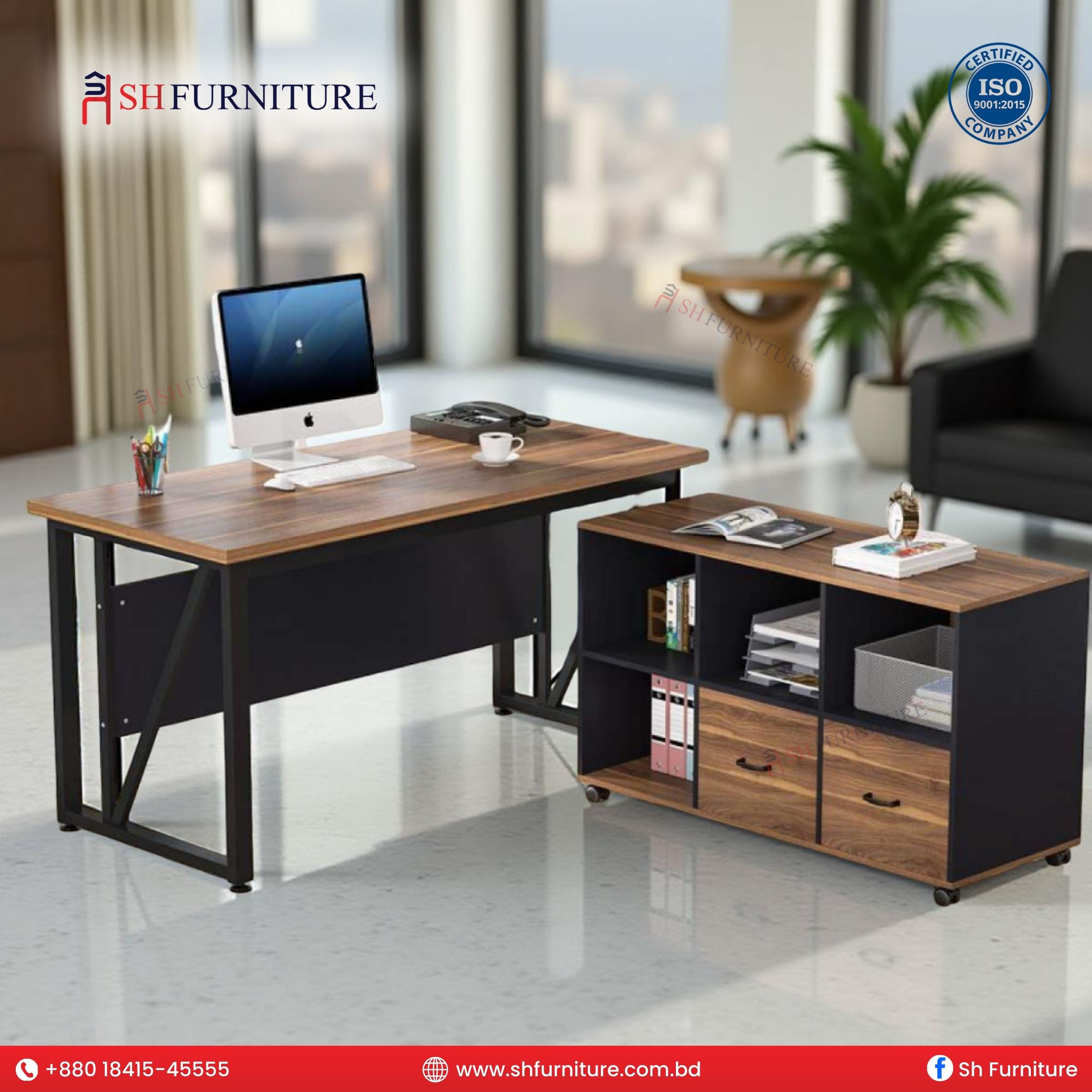 SH Furniture – Summit CEO Desk - Image 3