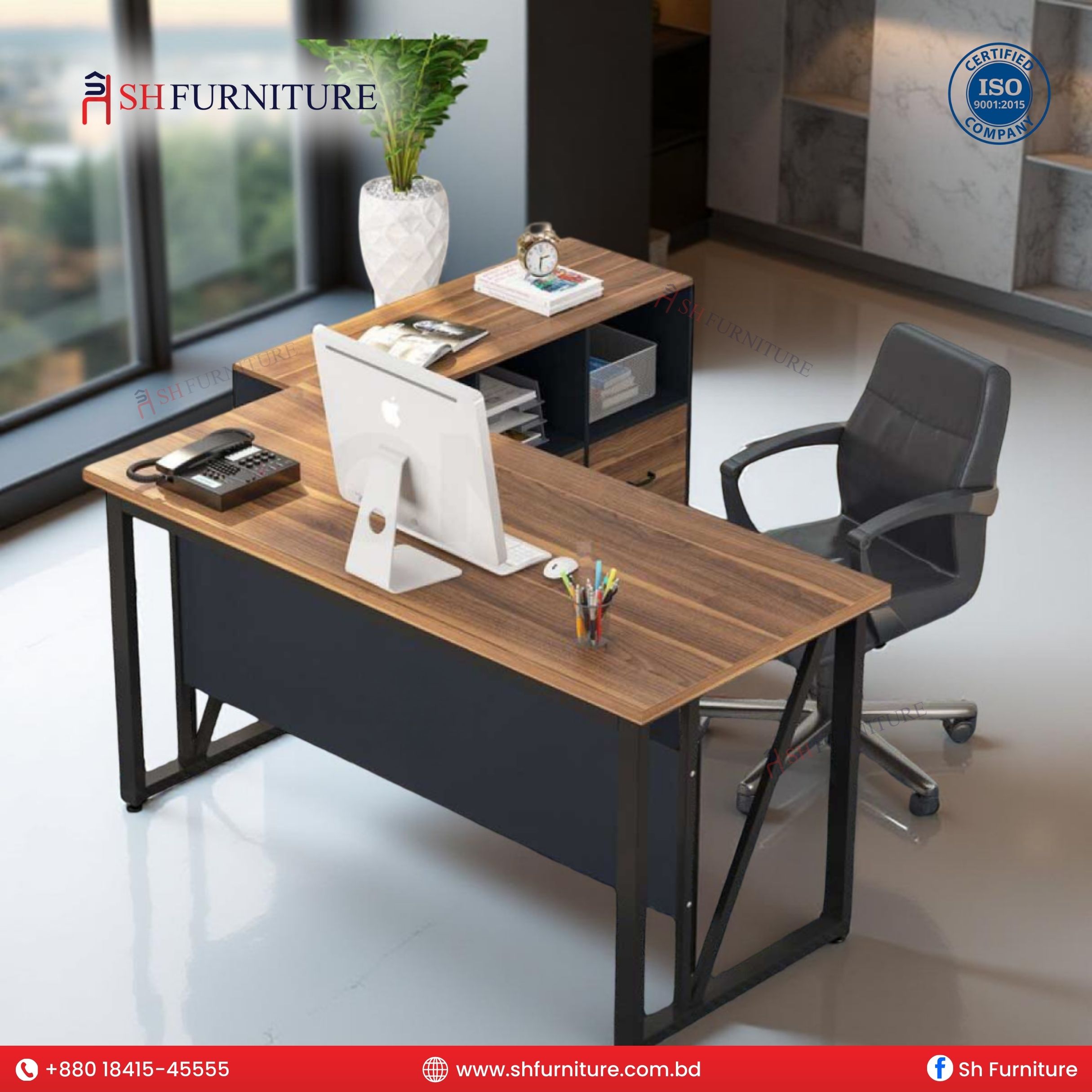 SH Furniture – Summit CEO Desk - Image 4