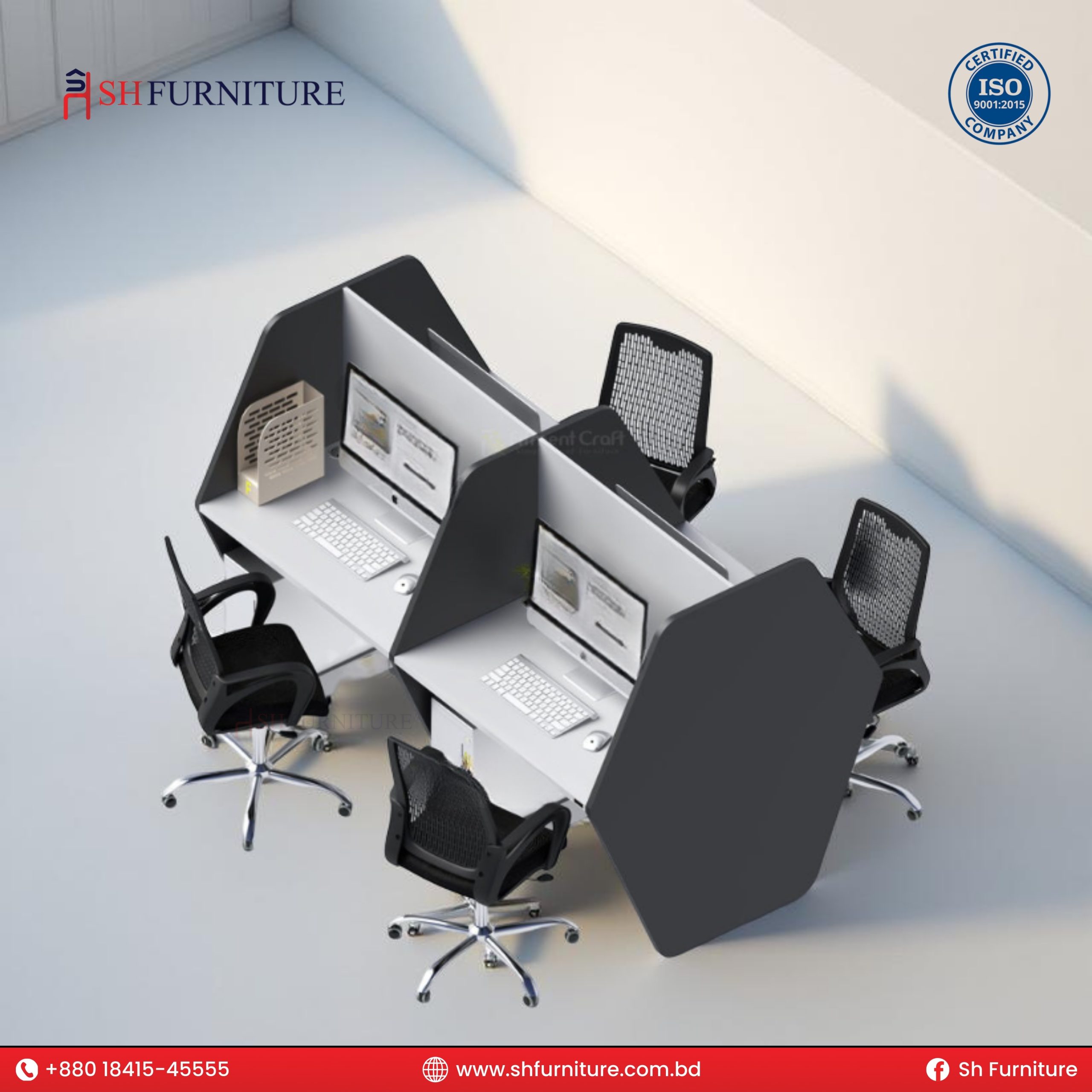 SH Furniture – Modern Dual Study Desk