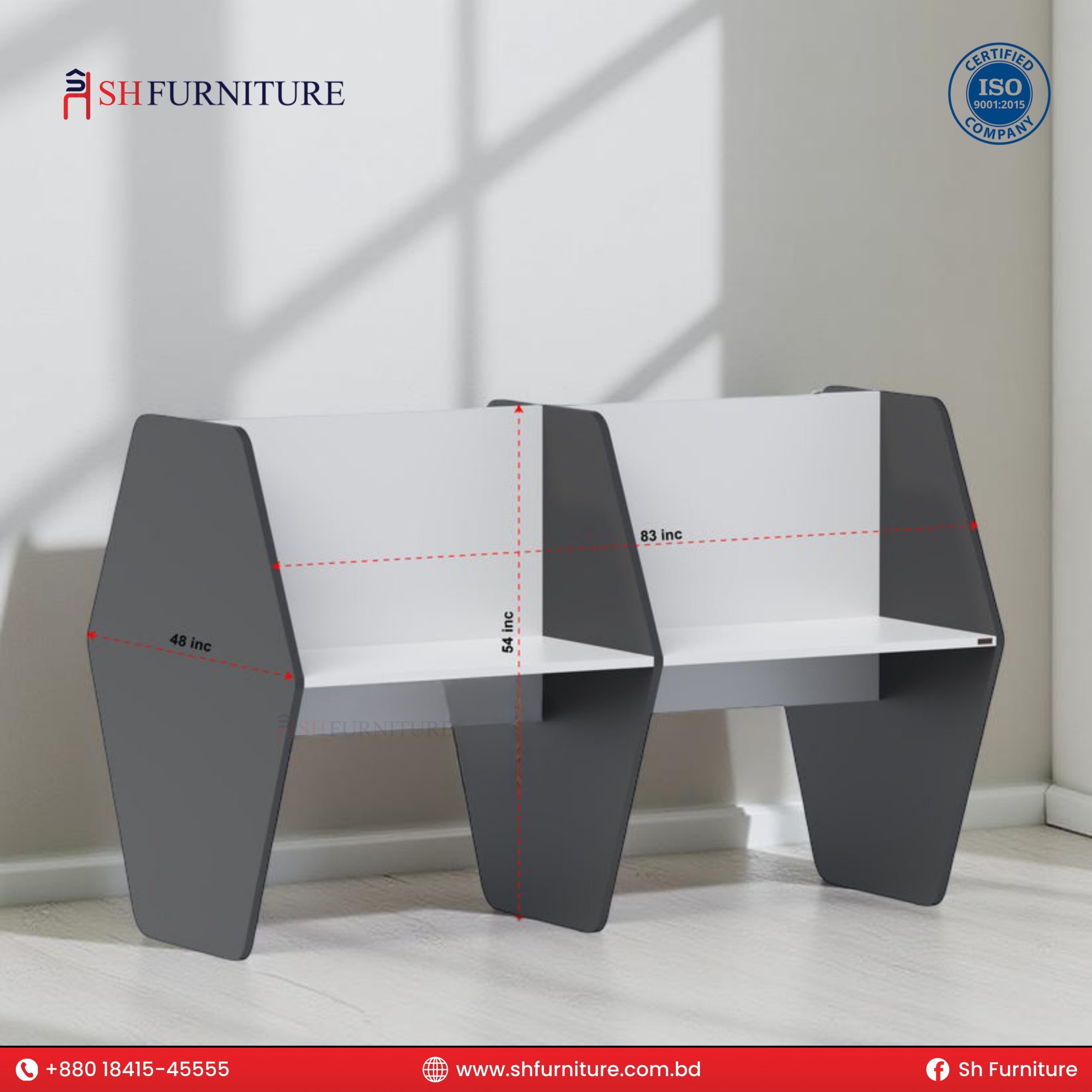 SH Furniture – Modern Dual Study Desk - Image 2