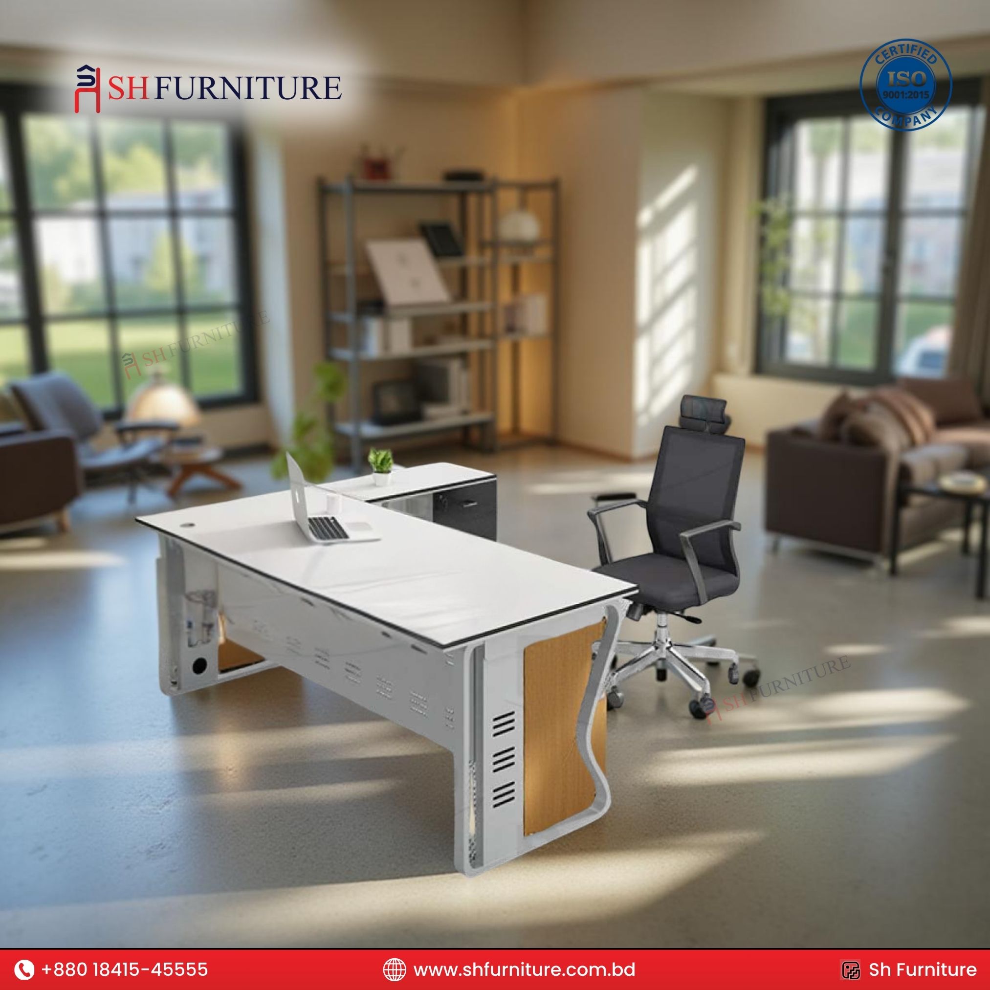 SH Furniture – PrestigePro Executive Desk - Image 2