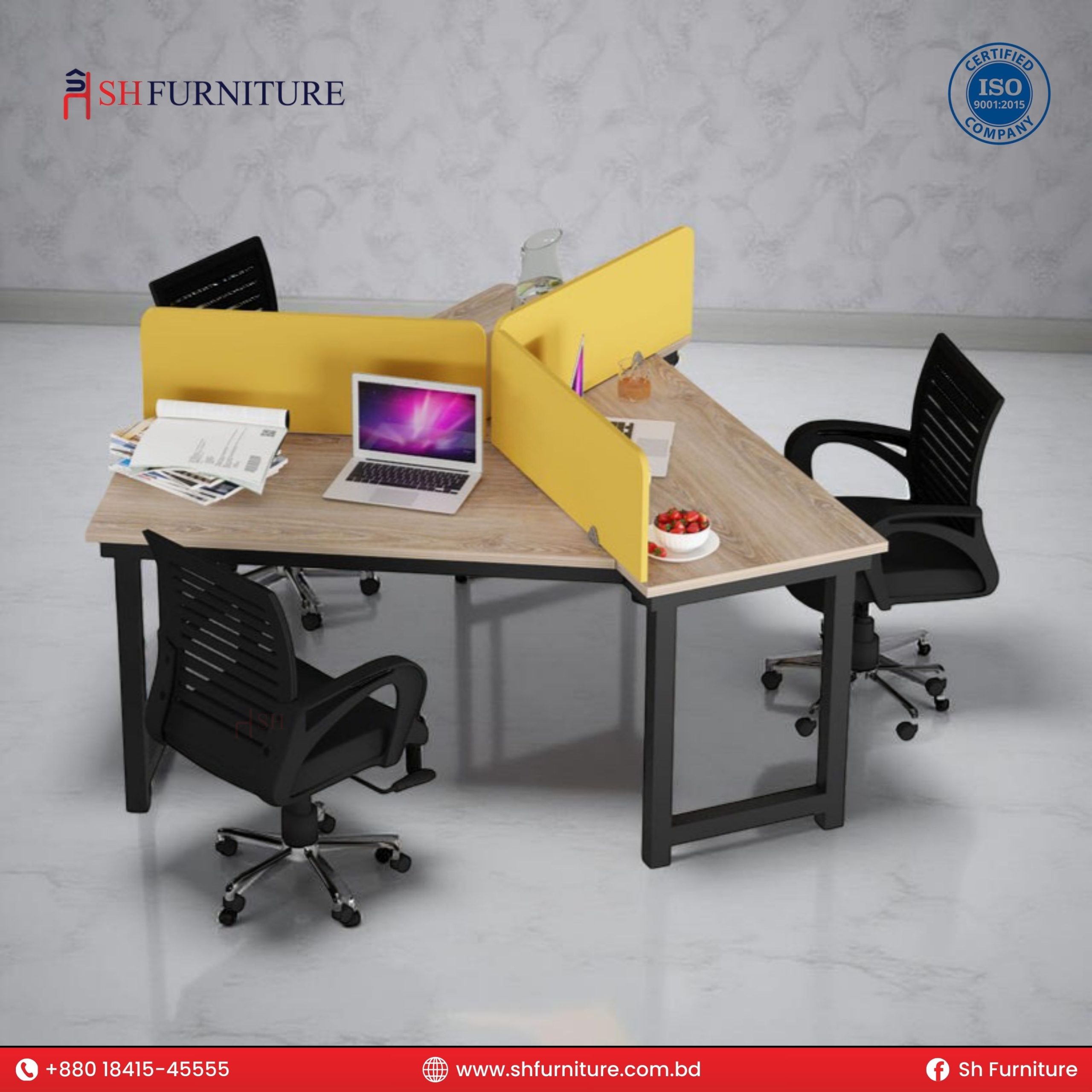 SH Furniture – Cluster Workstation Desk