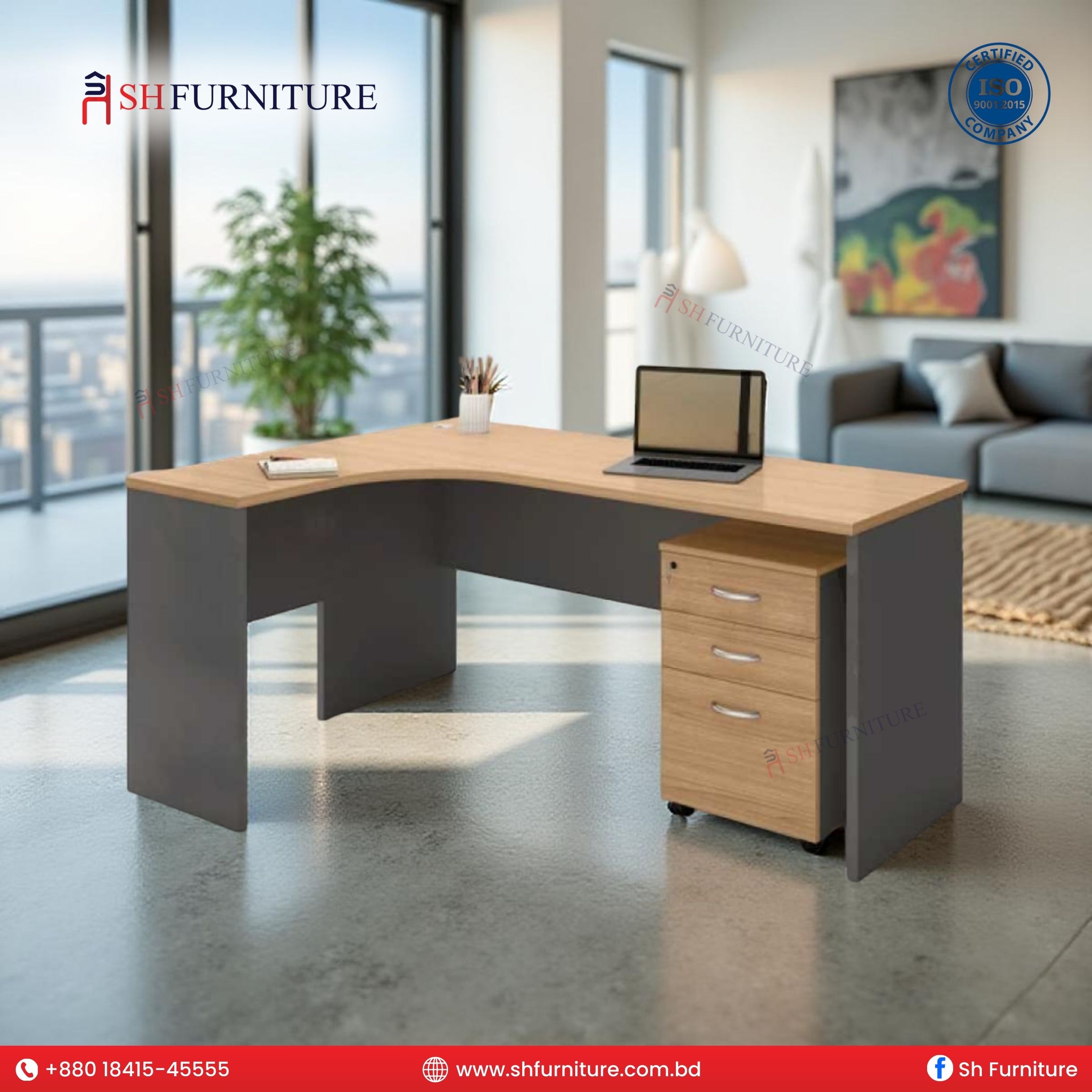 SH Furniture – CornerEdge L-Shape Executive Desk