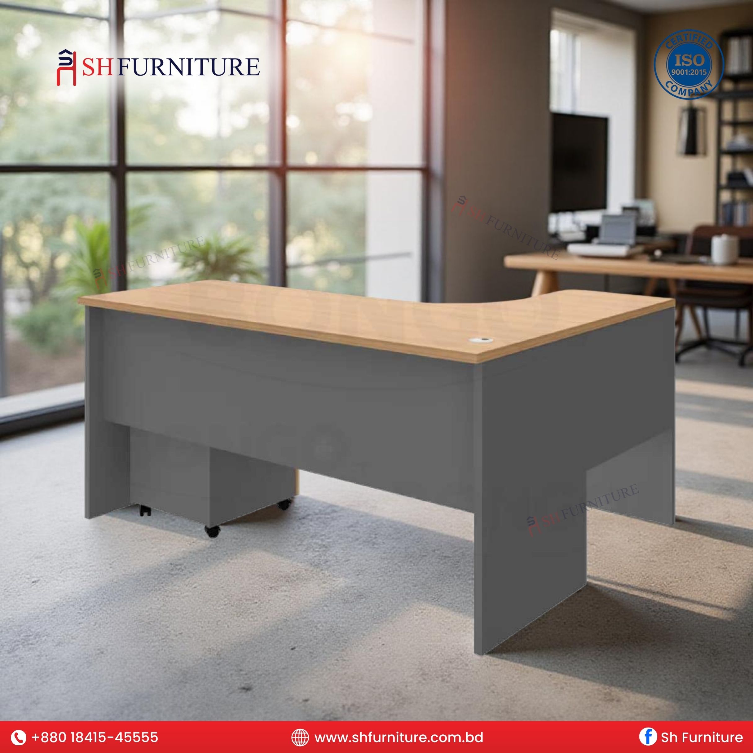 SH Furniture – CornerEdge L-Shape Executive Desk - Image 2
